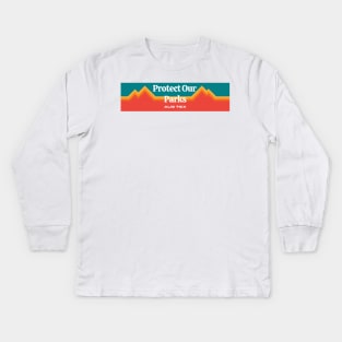 Protect Our Parks TX Kids Long Sleeve T-Shirt